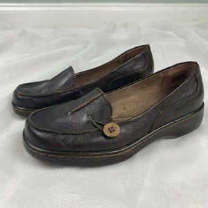 Array Superior Size 8.5 Women's Chunky Leather Flat Loafer Vintage 90s 2000s Y2K